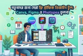 নতুনদের জন্য সেরা ফ্রি গ্রাফিক ডিজাইন টুল: Canva, Figma ও Photopea তুলনা