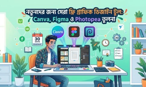 নতুনদের জন্য সেরা ফ্রি গ্রাফিক ডিজাইন টুল: Canva, Figma ও Photopea তুলনা
